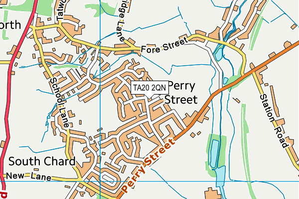 TA20 2QN map - OS VectorMap District (Ordnance Survey)