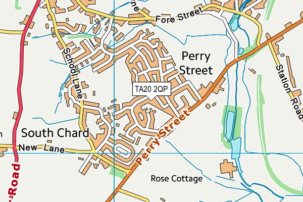 TA20 2QP map - OS VectorMap District (Ordnance Survey)