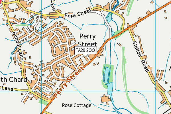 TA20 2QQ map - OS VectorMap District (Ordnance Survey)