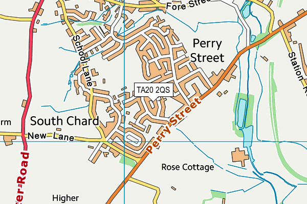 TA20 2QS map - OS VectorMap District (Ordnance Survey)