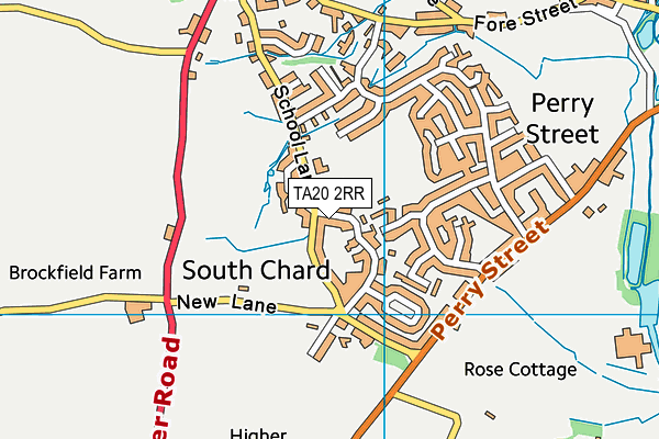 TA20 2RR map - OS VectorMap District (Ordnance Survey)