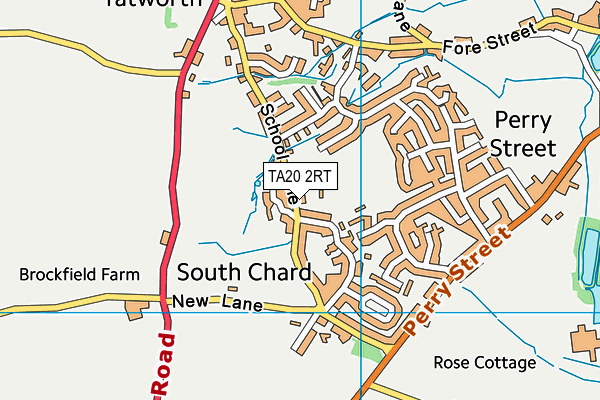 TA20 2RT map - OS VectorMap District (Ordnance Survey)