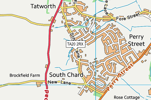 Tatworth Primary School map (TA20 2RX) - OS VectorMap District (Ordnance Survey)