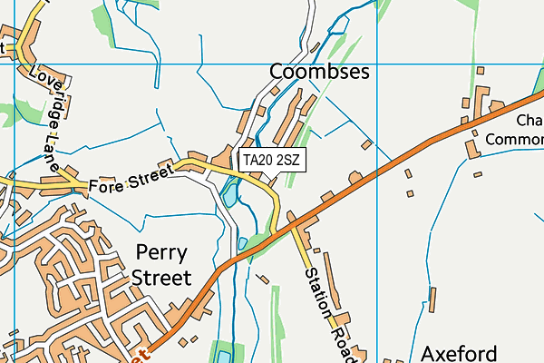 TA20 2SZ map - OS VectorMap District (Ordnance Survey)