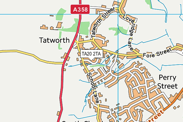 TA20 2TA map - OS VectorMap District (Ordnance Survey)