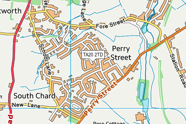 TA20 2TD map - OS VectorMap District (Ordnance Survey)