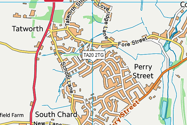 TA20 2TG map - OS VectorMap District (Ordnance Survey)