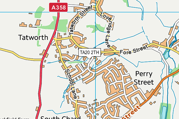 TA20 2TH map - OS VectorMap District (Ordnance Survey)