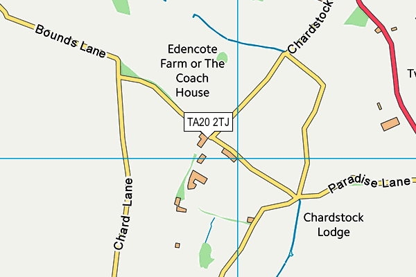 TA20 2TJ map - OS VectorMap District (Ordnance Survey)