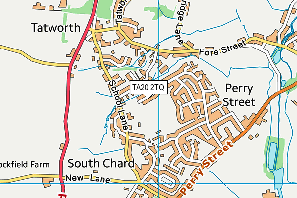 TA20 2TQ map - OS VectorMap District (Ordnance Survey)