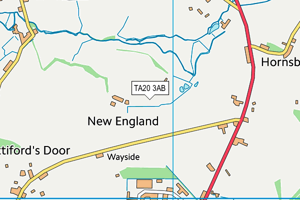 TA20 3AB map - OS VectorMap District (Ordnance Survey)