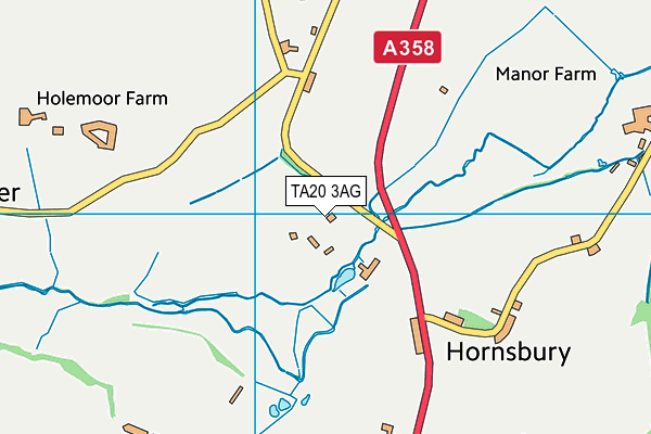TA20 3AG map - OS VectorMap District (Ordnance Survey)