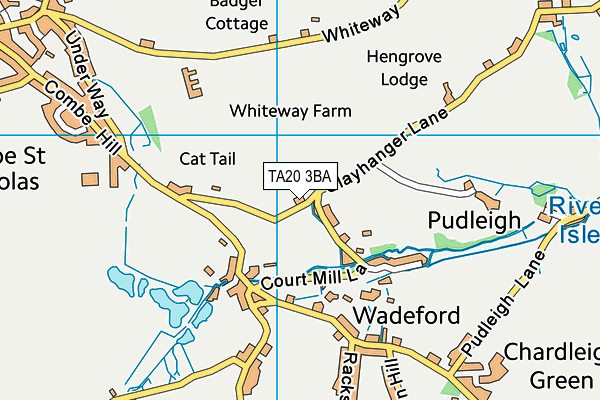 TA20 3BA map - OS VectorMap District (Ordnance Survey)