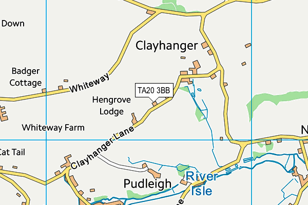 TA20 3BB map - OS VectorMap District (Ordnance Survey)