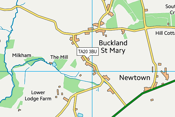 TA20 3BU map - OS VectorMap District (Ordnance Survey)