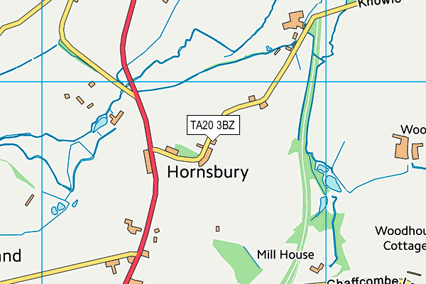 TA20 3BZ map - OS VectorMap District (Ordnance Survey)