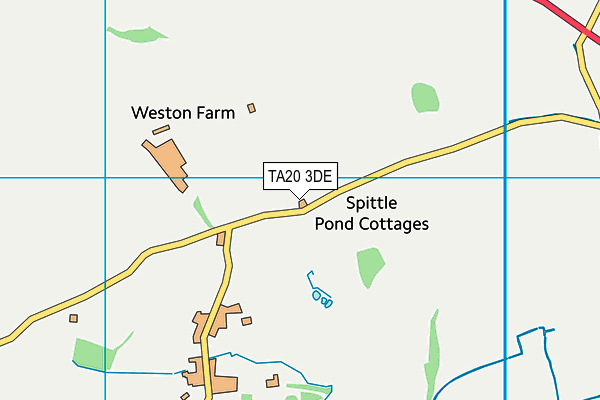 TA20 3DE map - OS VectorMap District (Ordnance Survey)