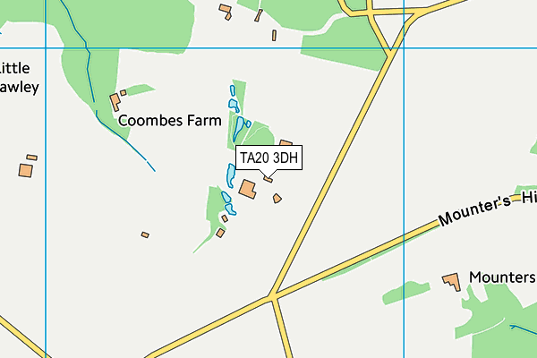 TA20 3DH map - OS VectorMap District (Ordnance Survey)