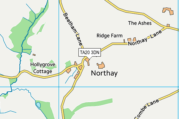 TA20 3DN map - OS VectorMap District (Ordnance Survey)