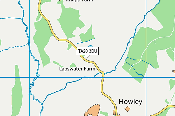 TA20 3DU map - OS VectorMap District (Ordnance Survey)