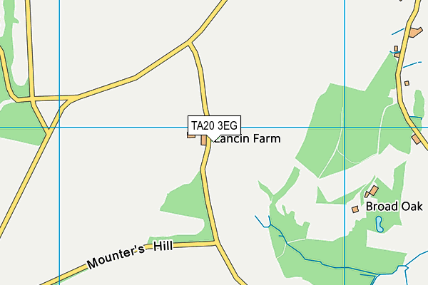 TA20 3EG map - OS VectorMap District (Ordnance Survey)