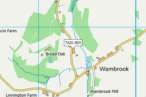 TA20 3EH map - OS VectorMap District (Ordnance Survey)