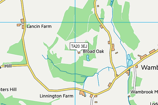 TA20 3EJ map - OS VectorMap District (Ordnance Survey)