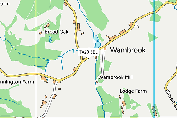 TA20 3EL map - OS VectorMap District (Ordnance Survey)