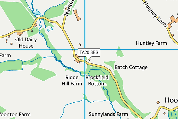 TA20 3ES map - OS VectorMap District (Ordnance Survey)