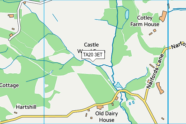 TA20 3ET map - OS VectorMap District (Ordnance Survey)
