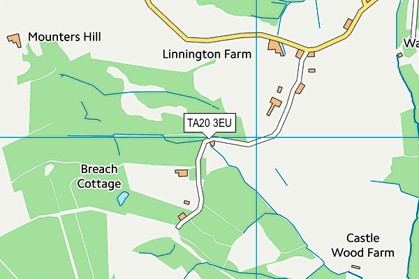 TA20 3EU map - OS VectorMap District (Ordnance Survey)