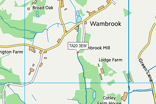 TA20 3EW map - OS VectorMap District (Ordnance Survey)