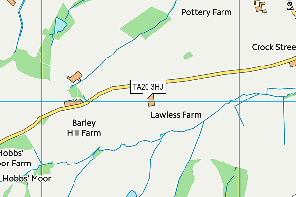 TA20 3HJ map - OS VectorMap District (Ordnance Survey)