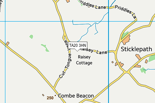 TA20 3HN map - OS VectorMap District (Ordnance Survey)