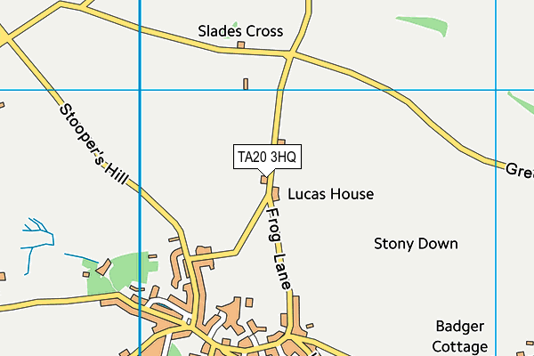 Combe St Nicholas Football Club map (TA20 3HQ) - OS VectorMap District (Ordnance Survey)