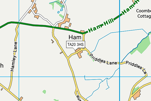 TA20 3HS map - OS VectorMap District (Ordnance Survey)