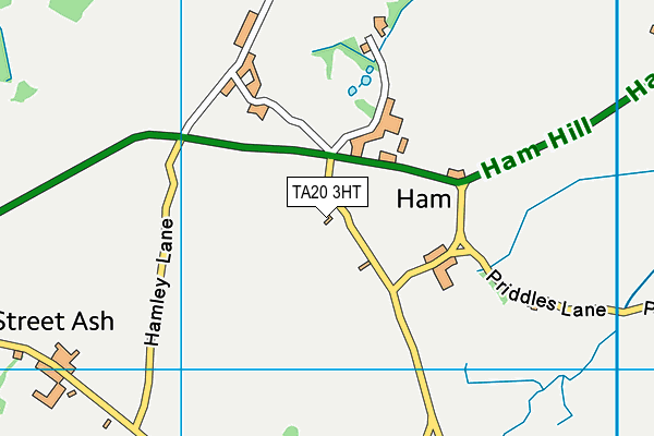 TA20 3HT map - OS VectorMap District (Ordnance Survey)