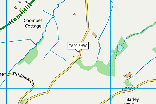 TA20 3HW map - OS VectorMap District (Ordnance Survey)