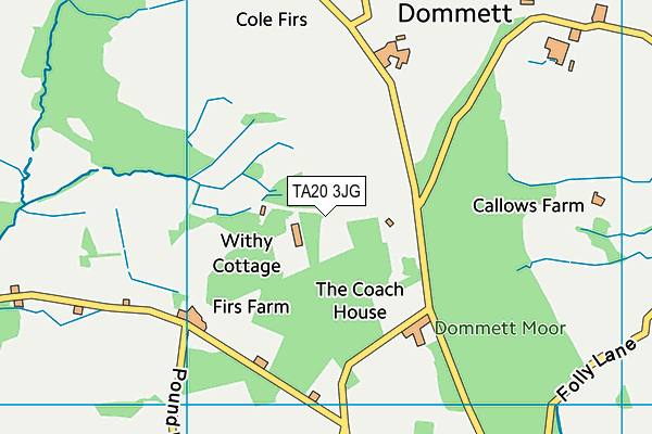 TA20 3JG map - OS VectorMap District (Ordnance Survey)