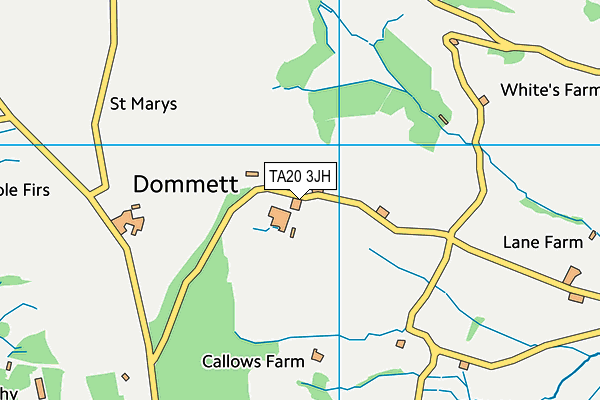 TA20 3JH map - OS VectorMap District (Ordnance Survey)