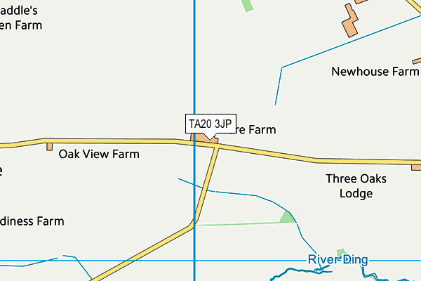 TA20 3JP map - OS VectorMap District (Ordnance Survey)