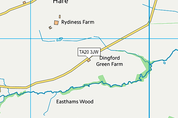 TA20 3JW map - OS VectorMap District (Ordnance Survey)