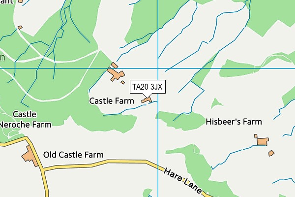 TA20 3JX map - OS VectorMap District (Ordnance Survey)
