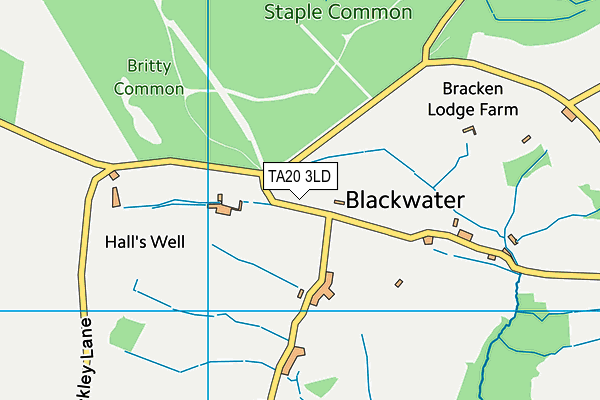 TA20 3LD map - OS VectorMap District (Ordnance Survey)