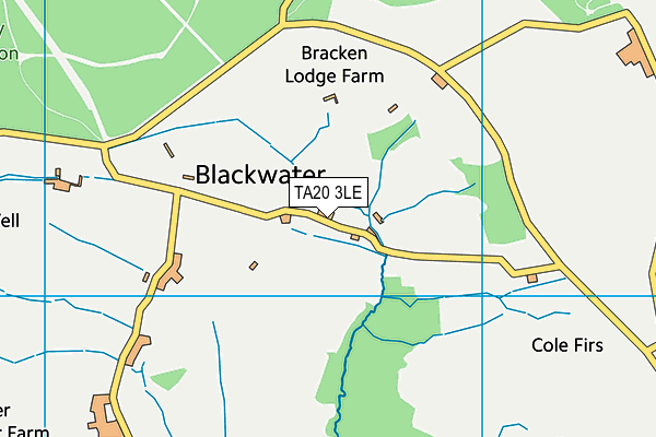 TA20 3LE map - OS VectorMap District (Ordnance Survey)