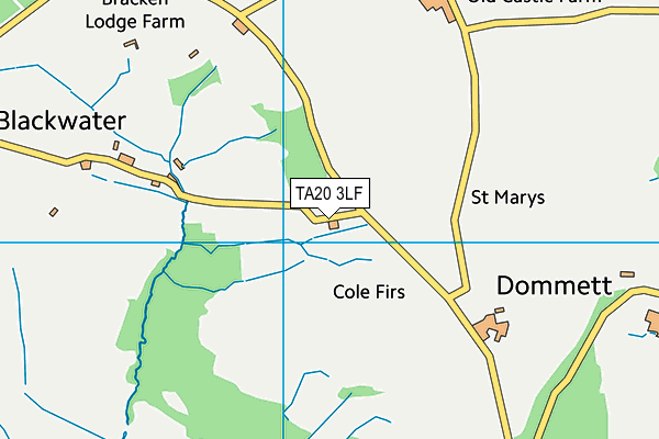 TA20 3LF map - OS VectorMap District (Ordnance Survey)