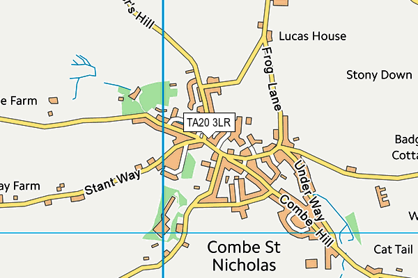 TA20 3LR map - OS VectorMap District (Ordnance Survey)