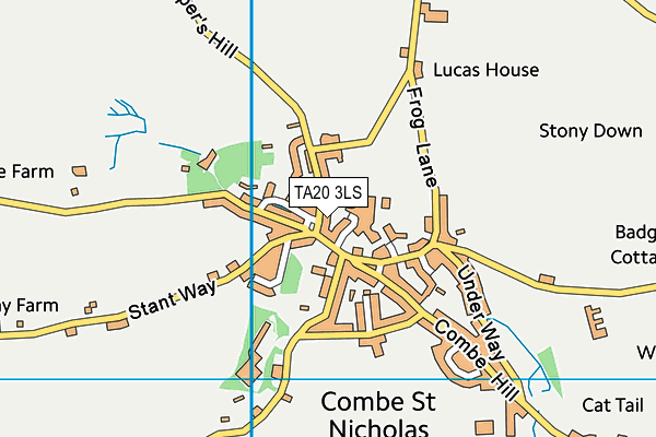 TA20 3LS map - OS VectorMap District (Ordnance Survey)