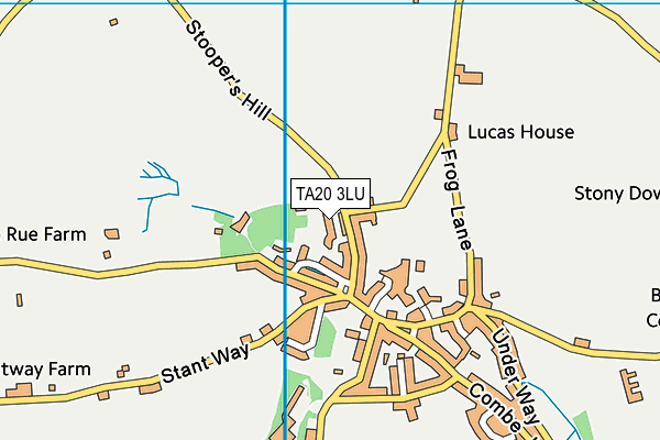 TA20 3LU map - OS VectorMap District (Ordnance Survey)