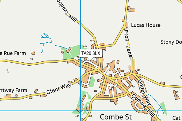 TA20 3LX map - OS VectorMap District (Ordnance Survey)